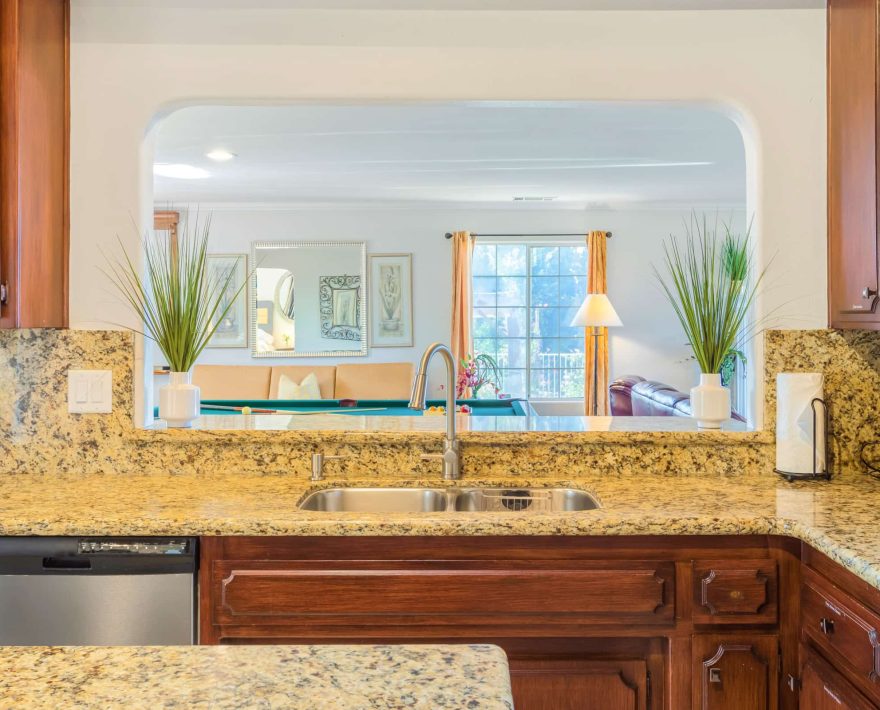 sink in the kitchen of the Rancho Villa