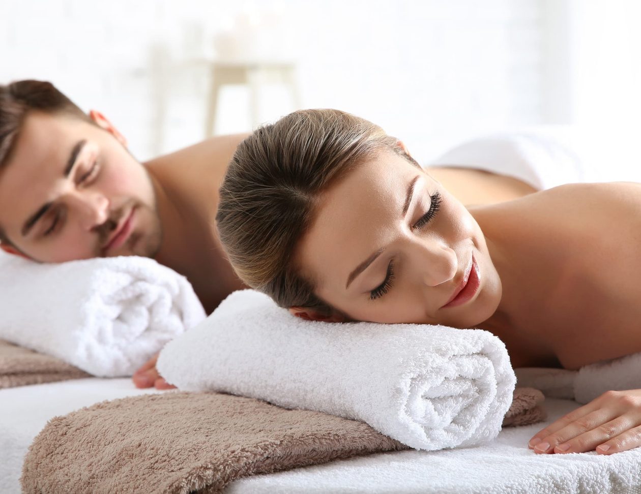 couple enjoying a relaxing massage